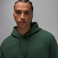 Nike Jordan Flight Fleece мужские Pullover Толстовка с капюшоном цвет зеленый