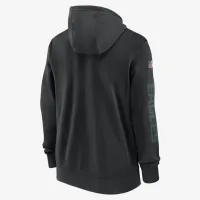 Philadelphia Eagles Sideline Team Issue Club мужские Nike Full Zip Толстовка с капюшоном цвет черный