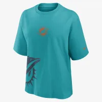 Miami Dolphins Boxy жіноча Nike NFL футболка колір зелений
