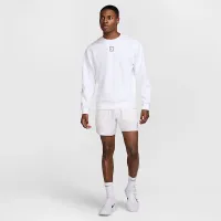 NikeCourt Heritage чоловічі Dri-FIT Fleece Crew колір білий