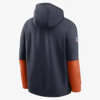 Chicago Bears Sideline Team Issue Club чоловічі Nike NFL Pullover Толстовка з капюшоном блакитний