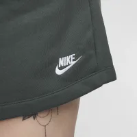 Nike Sportswear Club Fleece женская Mid-Rise шорты (большие размеры) цвет зеленый