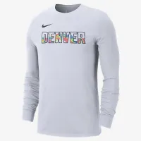 Denver Nuggets Essential City Edition мужские Nike NBA Long-Sleeve футболка цвет белый