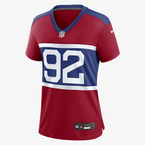 Michael Strahan New York Giants женская Nike NFL Game Football Jersey цвет красный