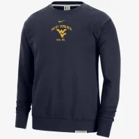 West Virginia Standard Issue мужские Nike College Fleece Crew-Neck свитшот синий