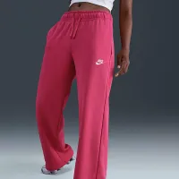 Nike Sportswear Club Fleece женская Mid-Rise Wide-Leg Sweatpants Pink