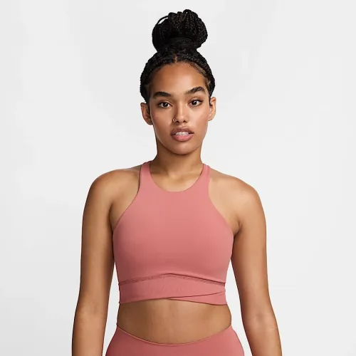 Nike One Twist женская Light-Support Lightly Lined High-Neck Sports Bra Pink