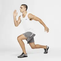Nike Dri-FIT мужские тренировочные Tank цвет белый