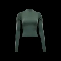 Nike Zenvy женская Dri-FIT Long-Sleeve Top цвет зеленый