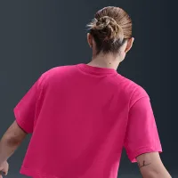 Nike Sportswear Essential жіноча Cropped Logo футболка Pink
