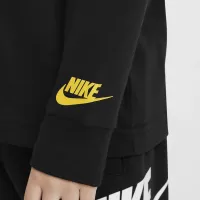 Nike Toddler Boxy Peace Long Sleeve футболка колір чорний
