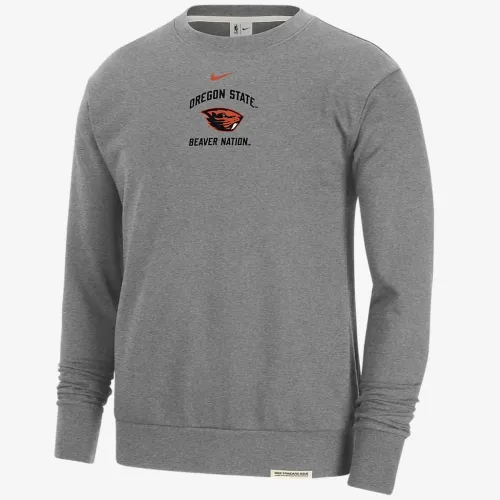 Oregon State Standard Issue чоловічі Nike College Fleece Crew-Neck світшот колір сірий