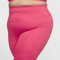 Nike One женская С высокой Талией 7/8 лосины с карманами(большие размеры) Pink