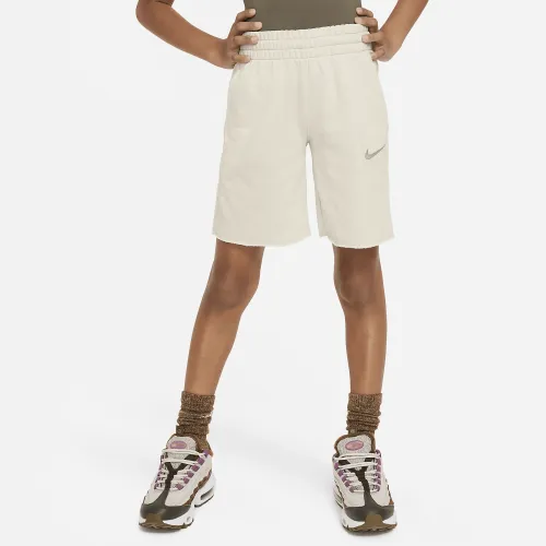Nike Sportswear Big дитячі (Girls') Dri-FIT Fleece шорти колір сірий