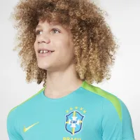 Brazil Strike Big дитячі Nike Dri-FIT Soccer Short-Sleeve Knit Top блакитний
