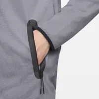 Nike Tech мужские Lightweight Knit Full-Zip Толстовка с капюшоном цвет серый