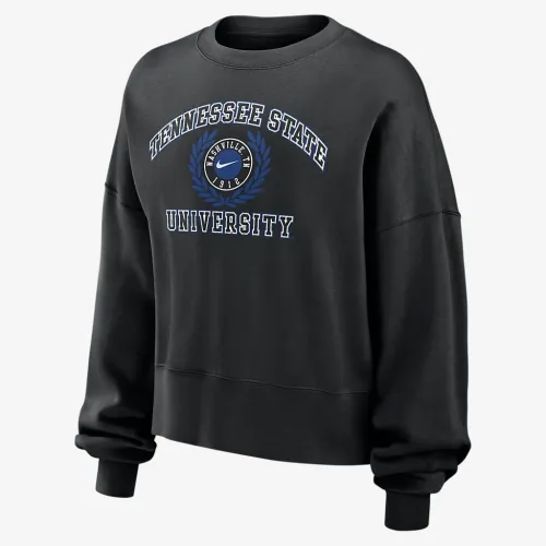Tennessee State женская Nike College Crew-Neck свитшот цвет черный
