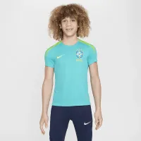 Brazil Strike Big дитячі Nike Dri-FIT Soccer Short-Sleeve Knit Top блакитний