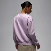 Nike Jordan Brooklyn Fleece жіноча French Terry Crew-Neck світшот колір фіолетовий