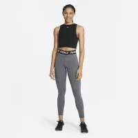 Nike Pro женская Mid-Rise Mesh-Paneled лосины цвет черный