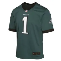 Jalen Hurts Philadelphia Eagles Big детские Nike Dri-FIT NFL Football Jersey цвет зеленый