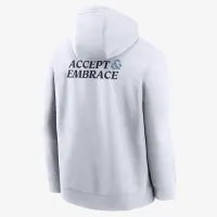 Nike Club Fleece мужские для гольфа Толстовка с капюшоном цвет белый