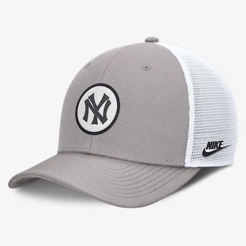 New York Yankees Cooperstown Rise мужские Nike Dri-FIT MLB Trucker Adjustable Hat цвет серый