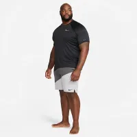 Nike Essential Dri-FIT чоловічі Short-Sleeve Swim Hydroguard (Extended Size) колір чорний