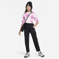 Nike Sportswear Big детские (Girls') С высокой Талией Woven Cargo Pants цвет черный