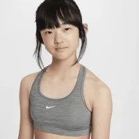 Nike Swoosh Big детские (Girls') Sports Bra цвет серый