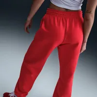 Nike Sportswear Phoenix Fleece женская С высокой Талией оверсайз Sweatpants цвет красный
