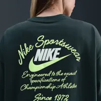Nike Sportswear жіноча оверсайз футболка колір зелений