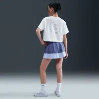 Nike Slam женская Dri-FIT Short-Sleeve Cropped Tennis футболка цвет белый