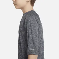 Nike Heather Big детские (для мальчиков) Half Sleeve Hydroguard цвет черный