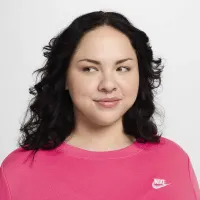 Nike Sportswear Club Fleece женская Crew-Neck свитшот (большие размеры) Pink