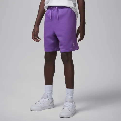 Nike Jordan MJ Brooklyn Fleece Essentials Big детские шорты цвет фиолетовый