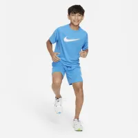 Nike Multi Big детские (для мальчиков) Dri-FIT Graphic тренировочные Top синий