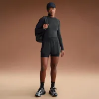 NikeSKIMS Airy жіноча Long-Sleeve Crew-Neck Top колір чорний
