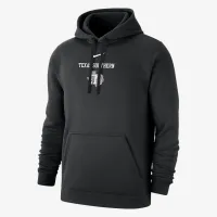 Texas Southern Club Fleece чоловічі Nike College Толстовка з капюшоном колір чорний