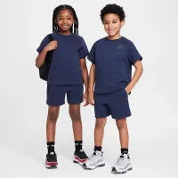Nike Tech Fleece Little дитячі Tee and шорти комплект колір сірий