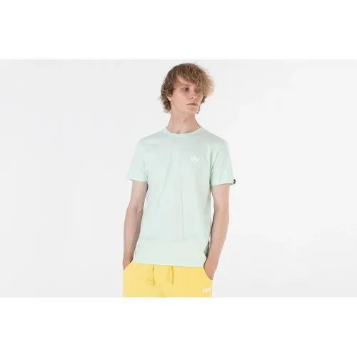 Футболка Alpha Industries Basic T Small Logo 18850543 - зелена