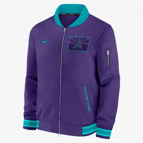 Arizona Diamondbacks Authentic Collection City Connect чоловічі Nike MLB Full-Zip Bomber Куртка колір фіолетовий