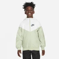 Nike Sportswear Windrunner Big детские (для мальчиков) Loose Hip-Length Hooded Куртка цвет зеленый