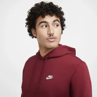 Nike Sportswear Club Fleece Pullover Толстовка з капюшоном колір червоний