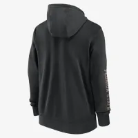 Florida State Seminoles Sideline Team Issue мужские Nike College Full-Zip Толстовка с капюшоном цвет черный