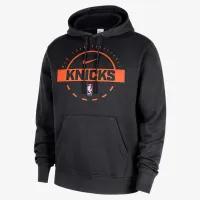 New York Knicks Club мужские Nike NBA Practice Pullover Толстовка с капюшоном цвет черный