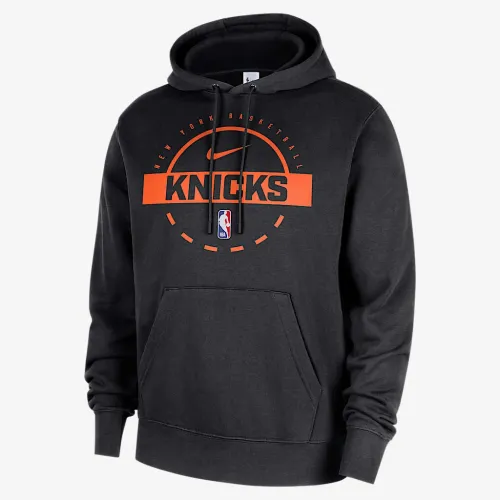 New York Knicks Club мужские Nike NBA Practice Pullover Толстовка с капюшоном цвет черный