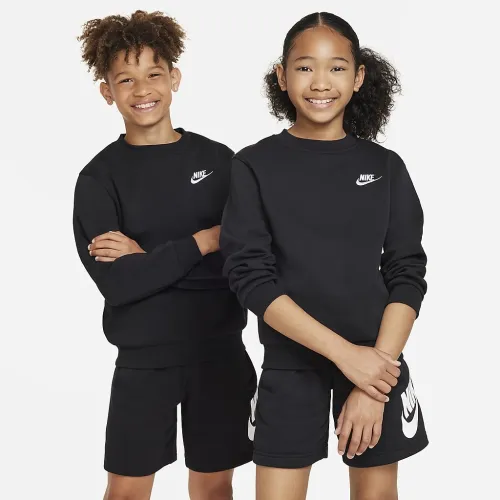 Nike Sportswear Club Fleece Big детские свитшот цвет черный