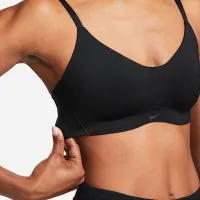 Nike Alate Minimalist жіноча Light-Support Padded Sports Bra колір чорний