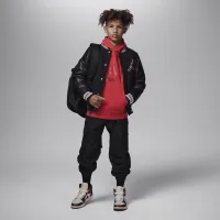 Nike Jordan MJ Baseline Pullover Толстовка с капюшоном Big Kids Толстовка с капюшоном Red